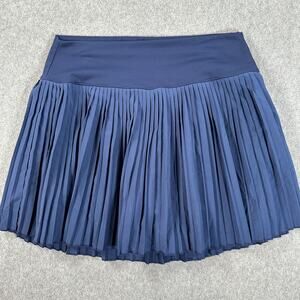 Gilly Hicks Navy Blue Pleated Skort Size Medium Active Golf Tennis Pickleball
